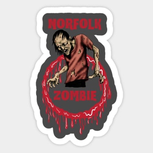 Norfolk Zombie Sticker